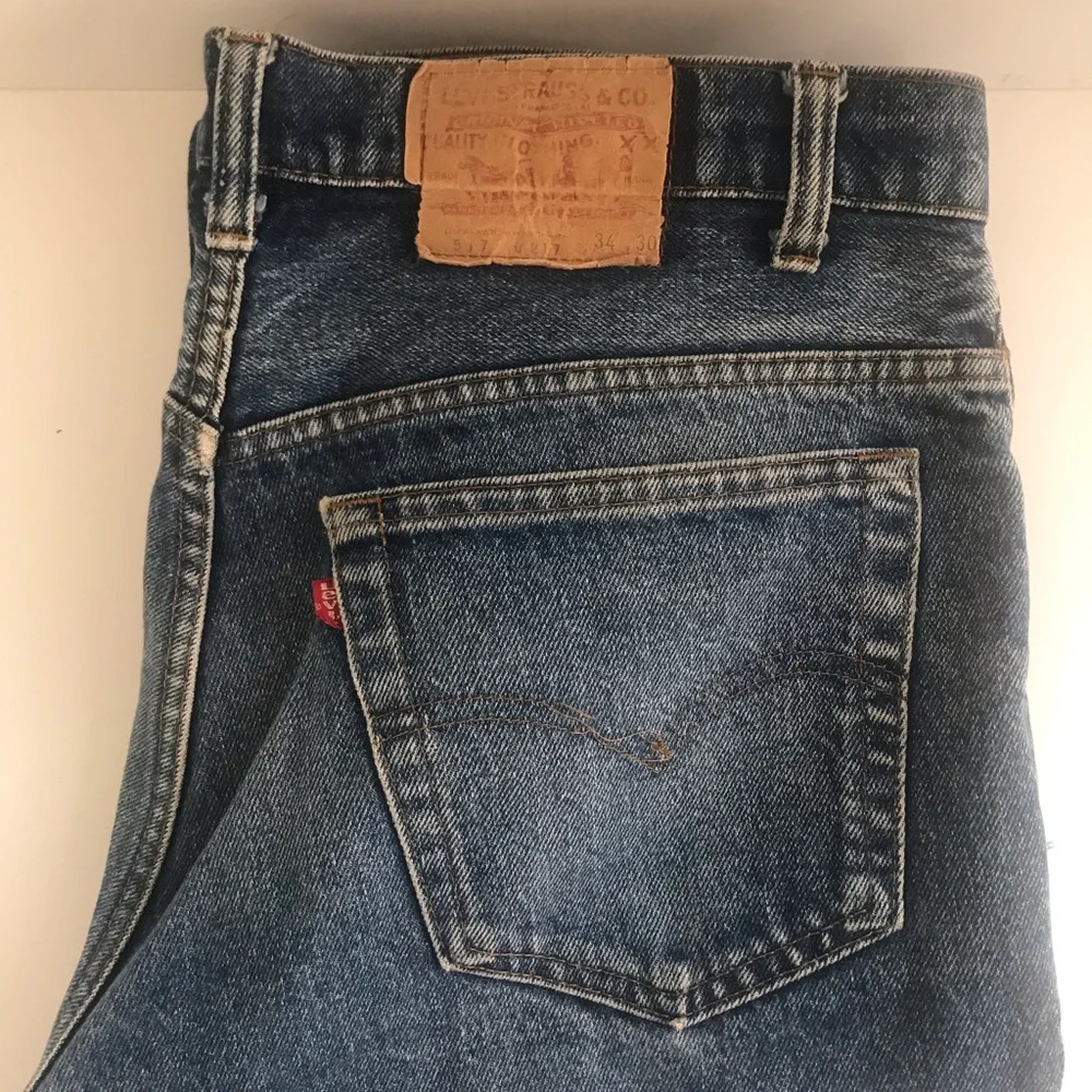 Vintage Levi's jeans 517 0217 Red Tab Embellished size 34 RARE 80’s - Picture 4 of 12